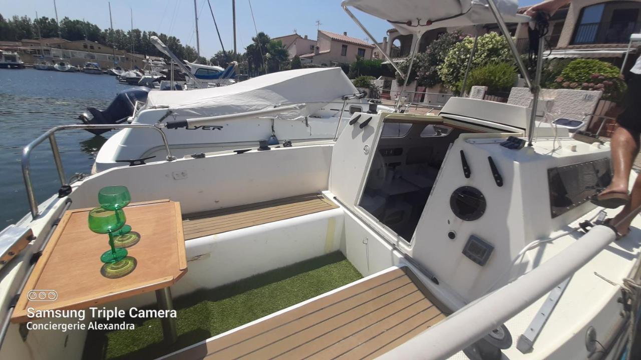 Nuit Insolite A Bord De L'Enata Un Voilier A Quai Sur La Marina De St Cyprien 생시프리앙 외부 사진